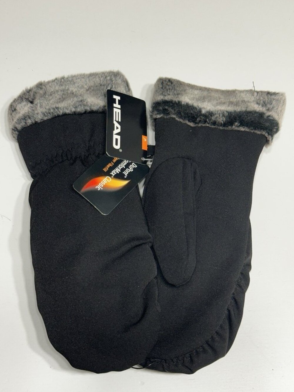 HEAD Mittens New Black Lined Large Ladies